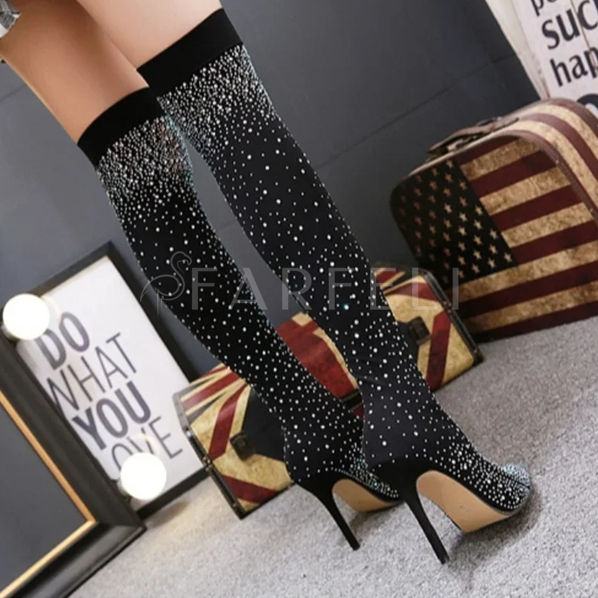 Botte Chaussette Sexy Glamour