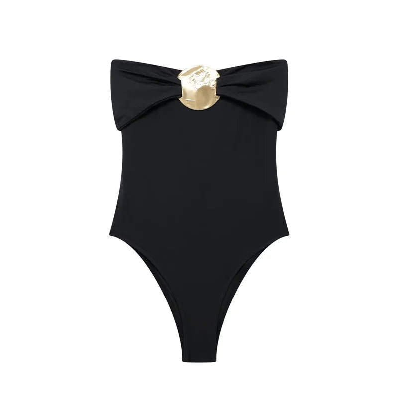 Body Femme Été – Épaules Nues & Boucle Organique