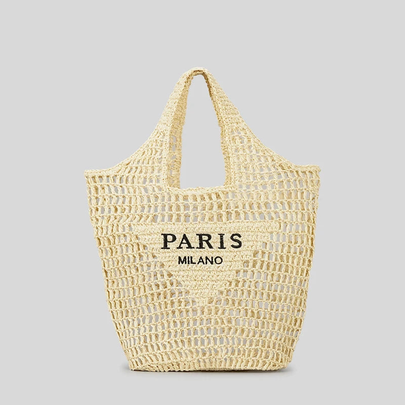 Sac de Plage en Raphia Paris html Copiar Editar