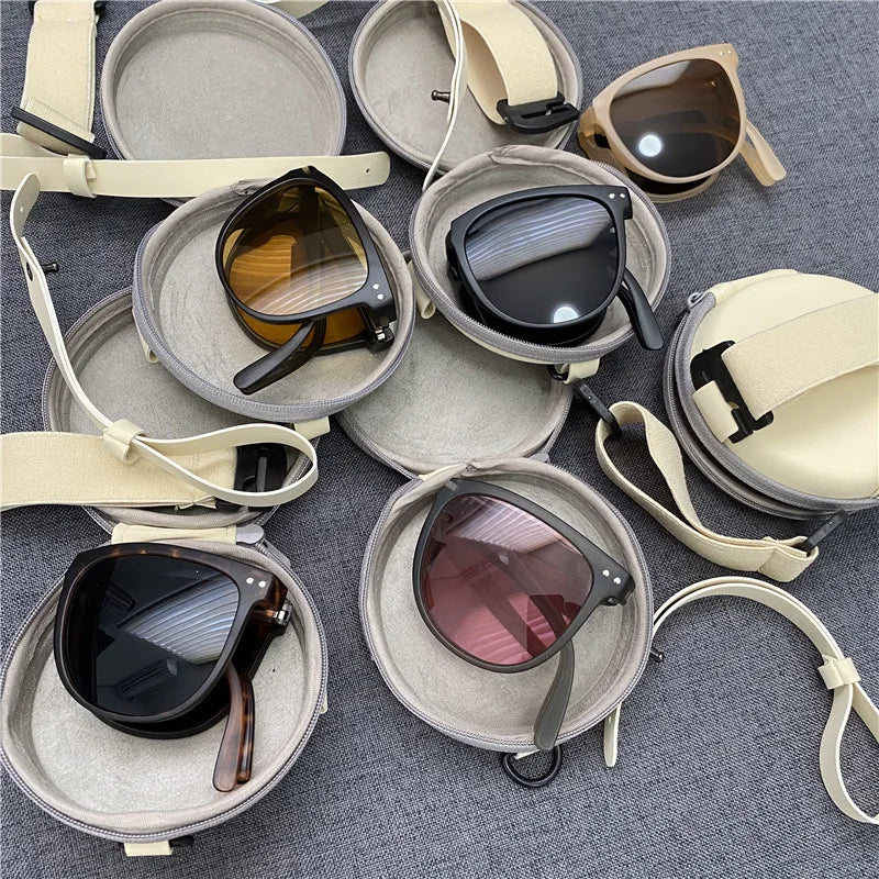 Lunettes de Soleil Polarisées Pliables avec Étui