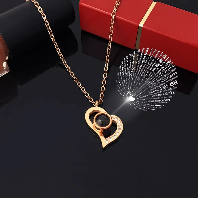 Collier Rose Éternelle