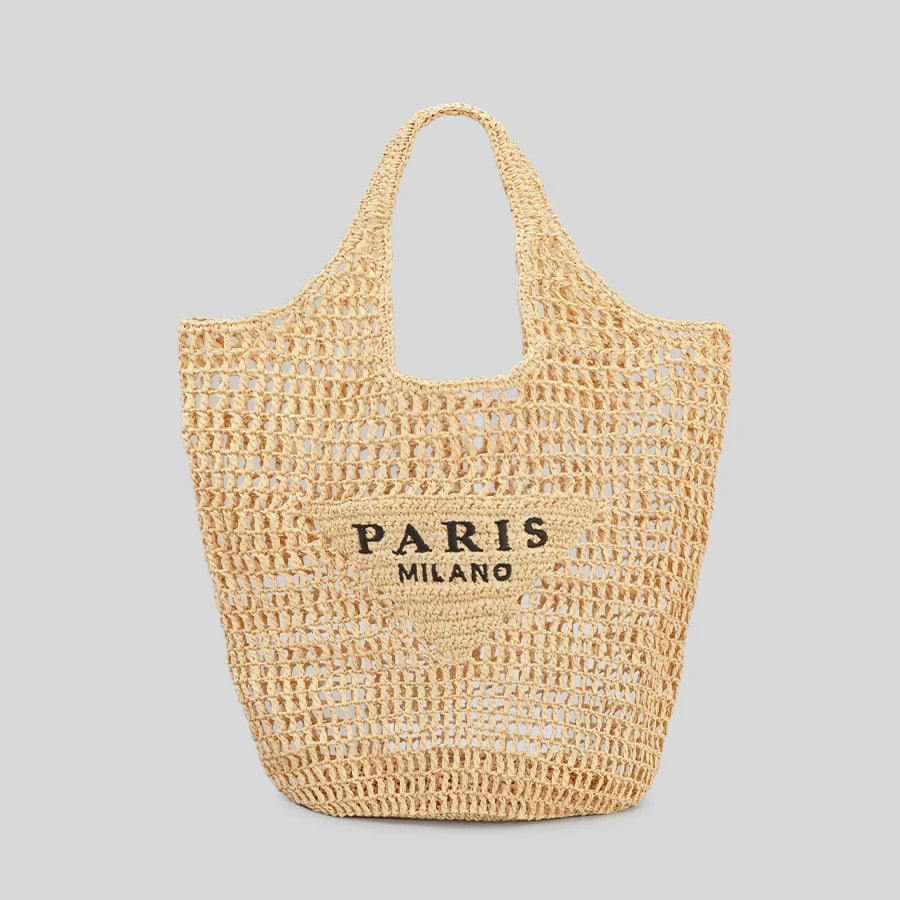 Sac de Plage en Raphia Paris html Copiar Editar