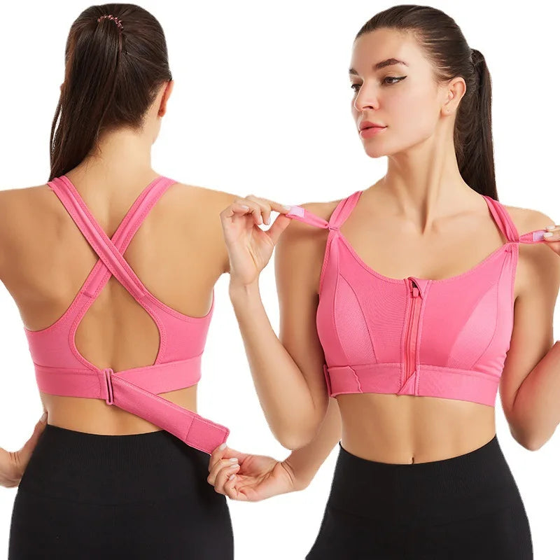 Brassière de Sport à Fermeture Éclair