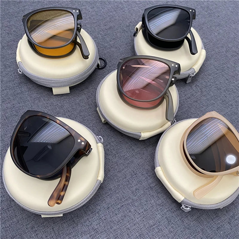 Lunettes de Soleil Polarisées Pliables avec Étui