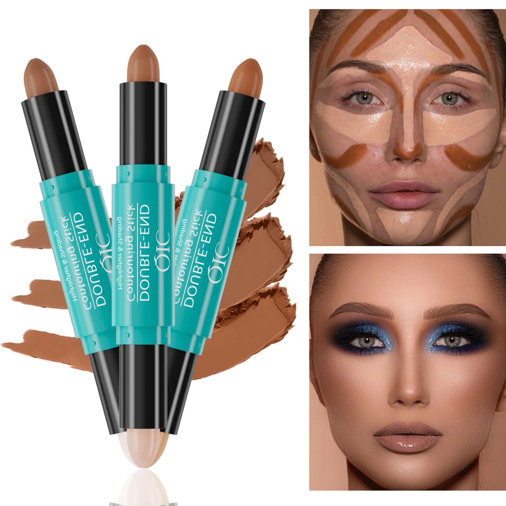 Correcteur Double Embout 2-en-1 pour Contour et Éclat