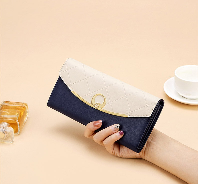 Portefeuille Femme en Cuir Véritable