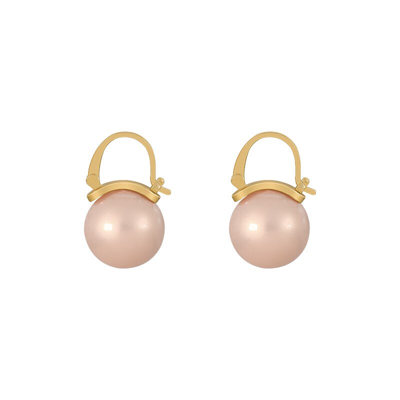 Boucles d'Oreilles Femme Sophistiquées Perle Champagne