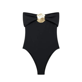 Body Femme Été – Épaules Nues & Boucle Organique