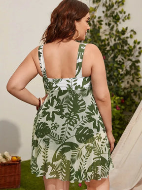 Maiô com Saída Vestido Versátil Plus Size