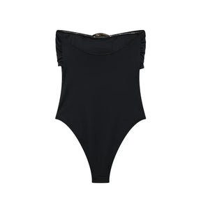 Body Femme Été – Épaules Nues & Boucle Organique